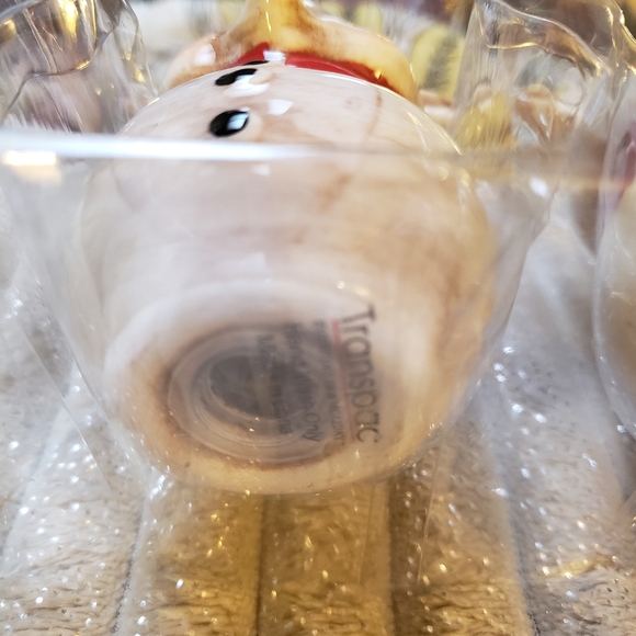 Johanna Parker Reindeers Ceramic Christmas Salt & Pepper Shakers 4" Set of 2 NEW - Picture 4 of 7